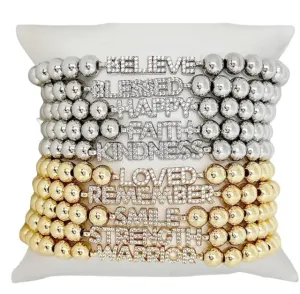 Penny Collection of Saying Bracelets
