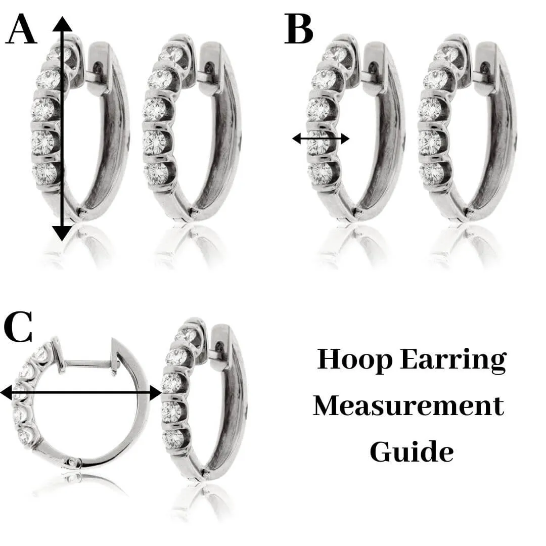 Petite Diamond Huggie Hoop Earrings