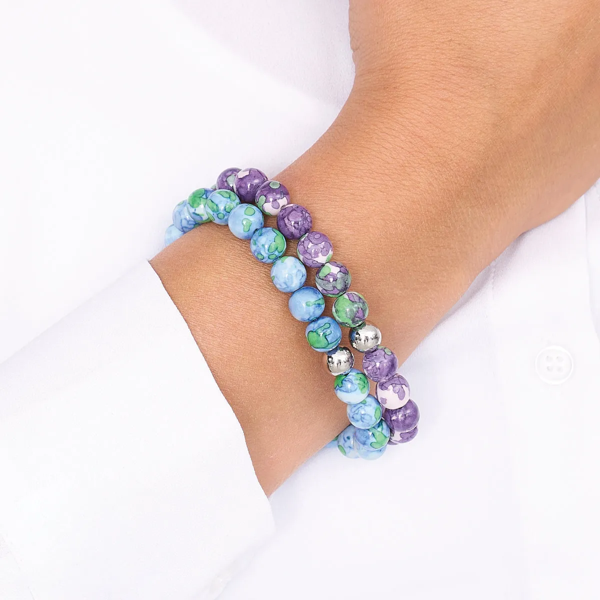 Picasso Porcelain Bracelet | Purple