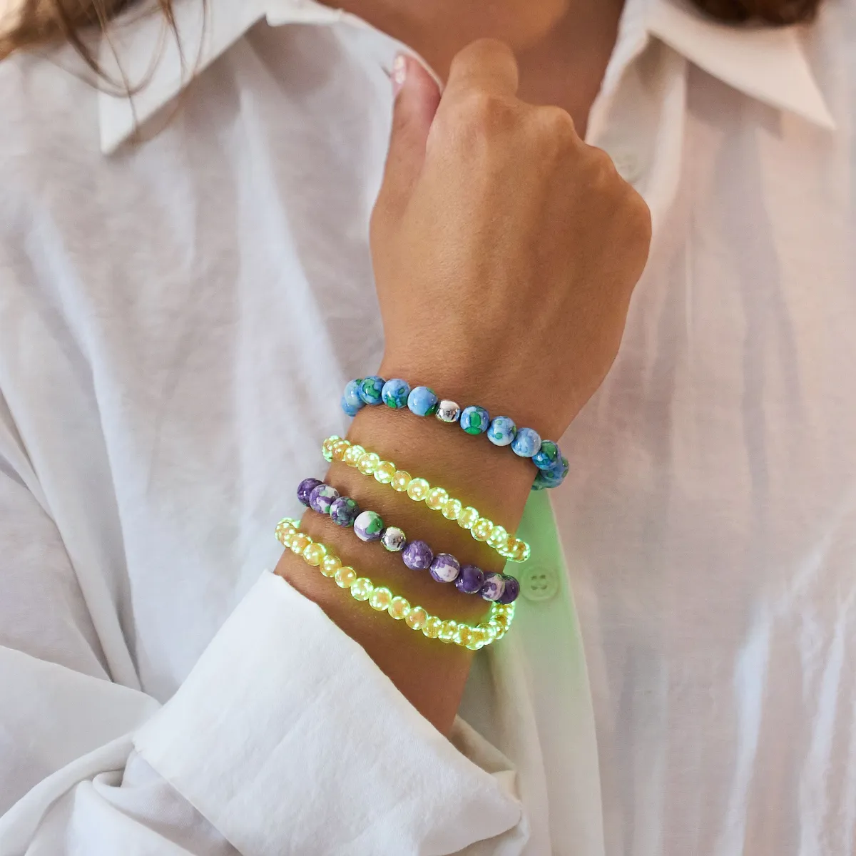 Picasso Porcelain Bracelet | Purple
