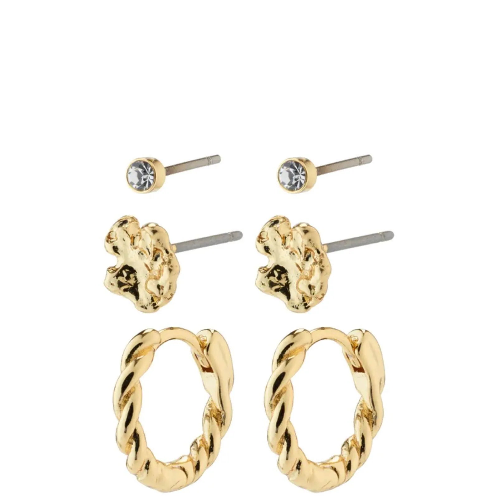 Pilgrim Emanuelle Gold Earrings Set