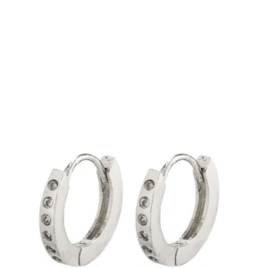 Pilgrim Gry Small Silver Hoop Earrings