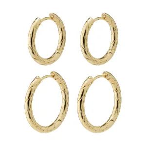 PILGRIM Love Hoop Earrings Set