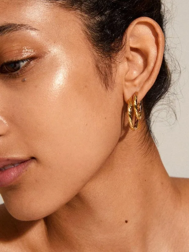 PILGRIM Love Hoop Earrings Set