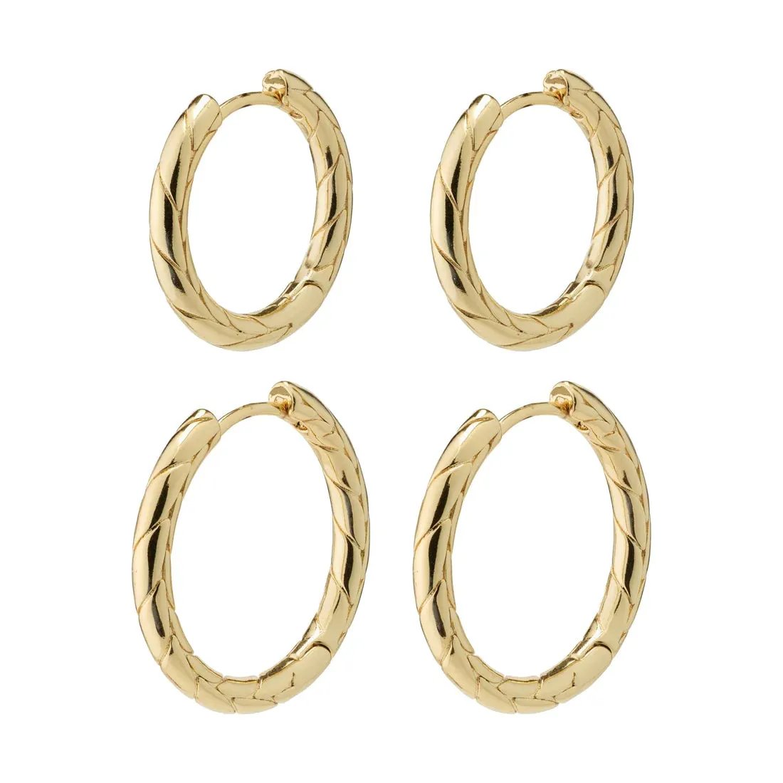 PILGRIM Love Hoop Earrings Set