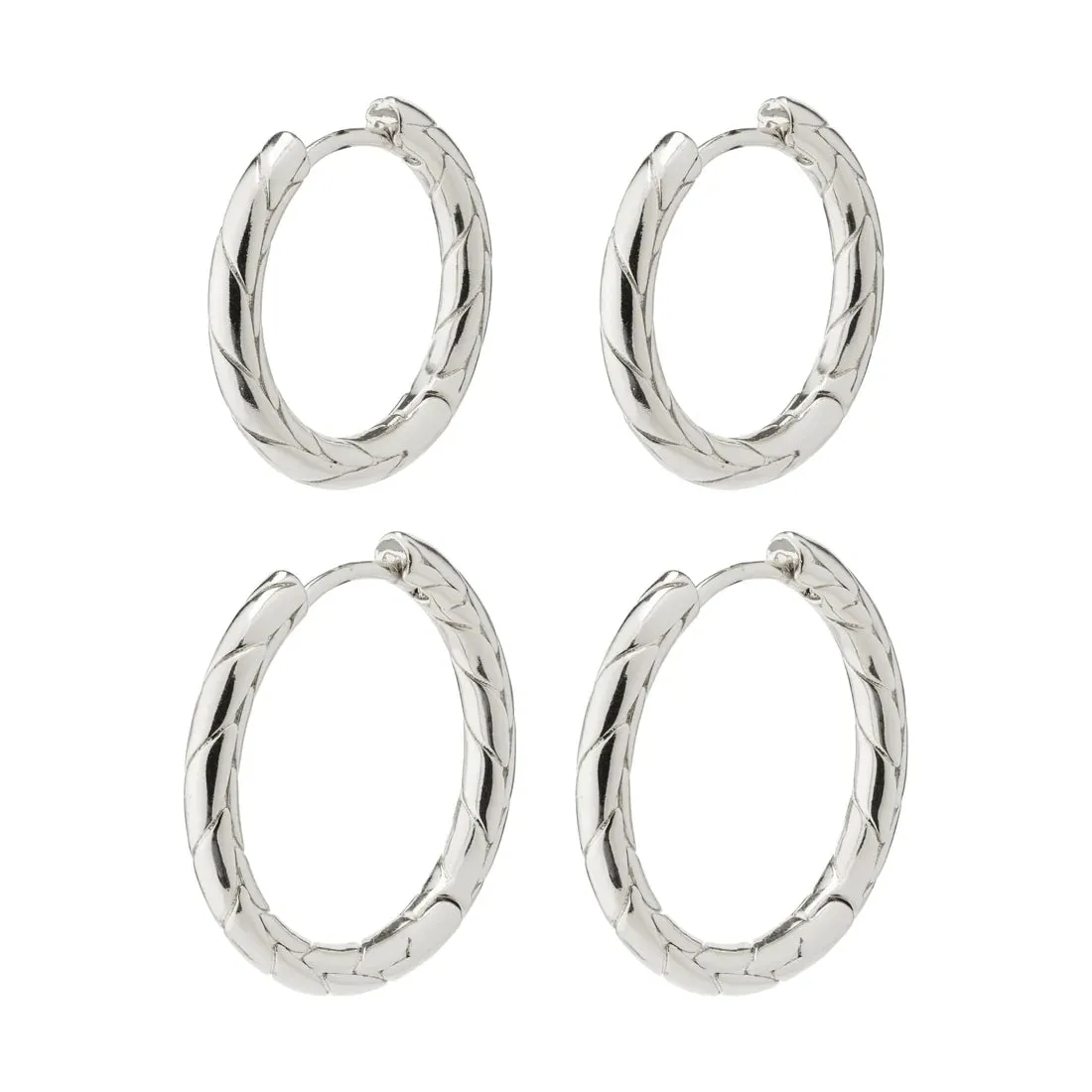 PILGRIM Love Hoop Earrings Set