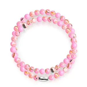 Pink | Silver | Gilded Turquoise Gemstone Wrap