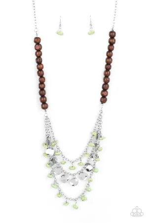 Plains Paradise Green Paparazzi Necklace