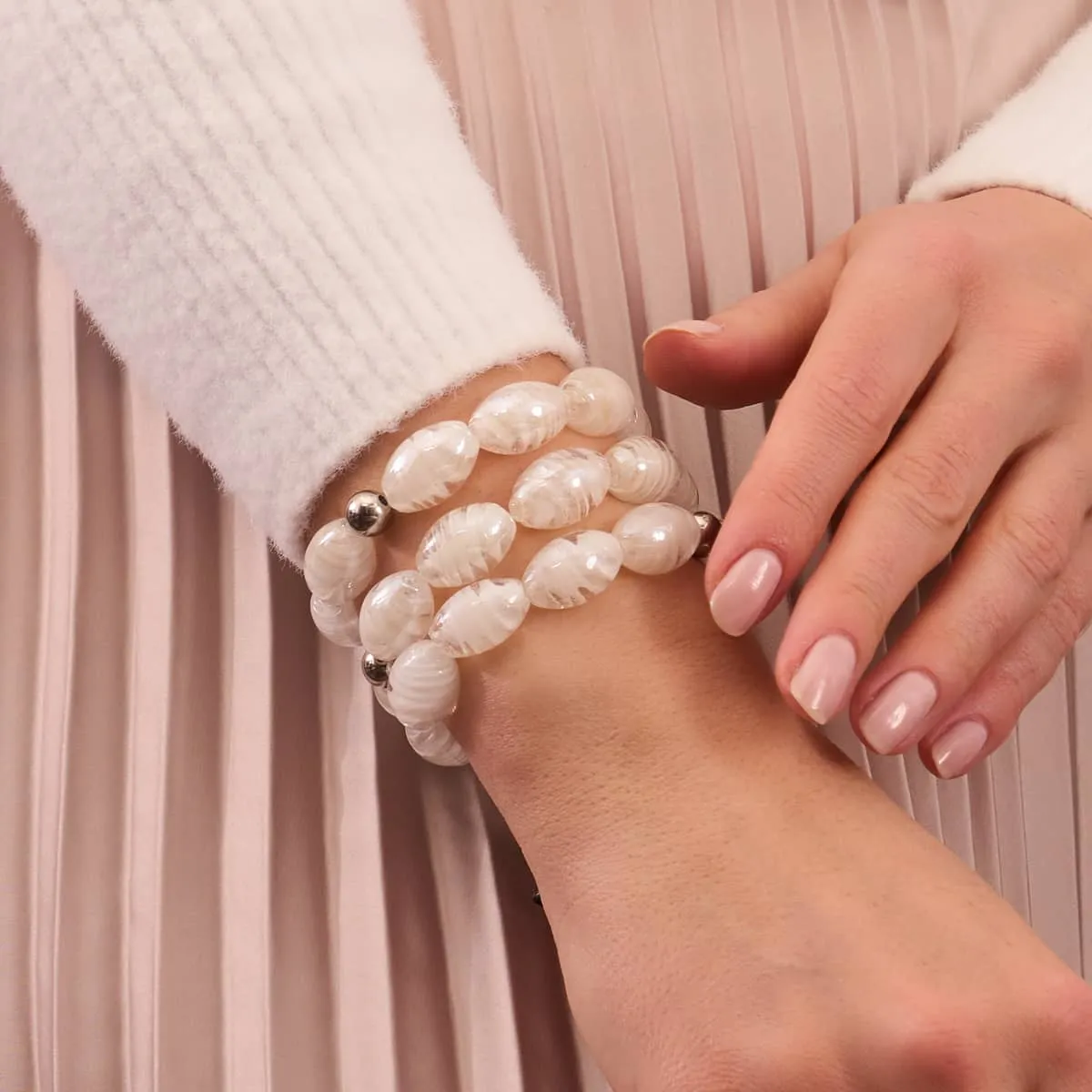 Powder Snow | Tempest Glass Bracelet