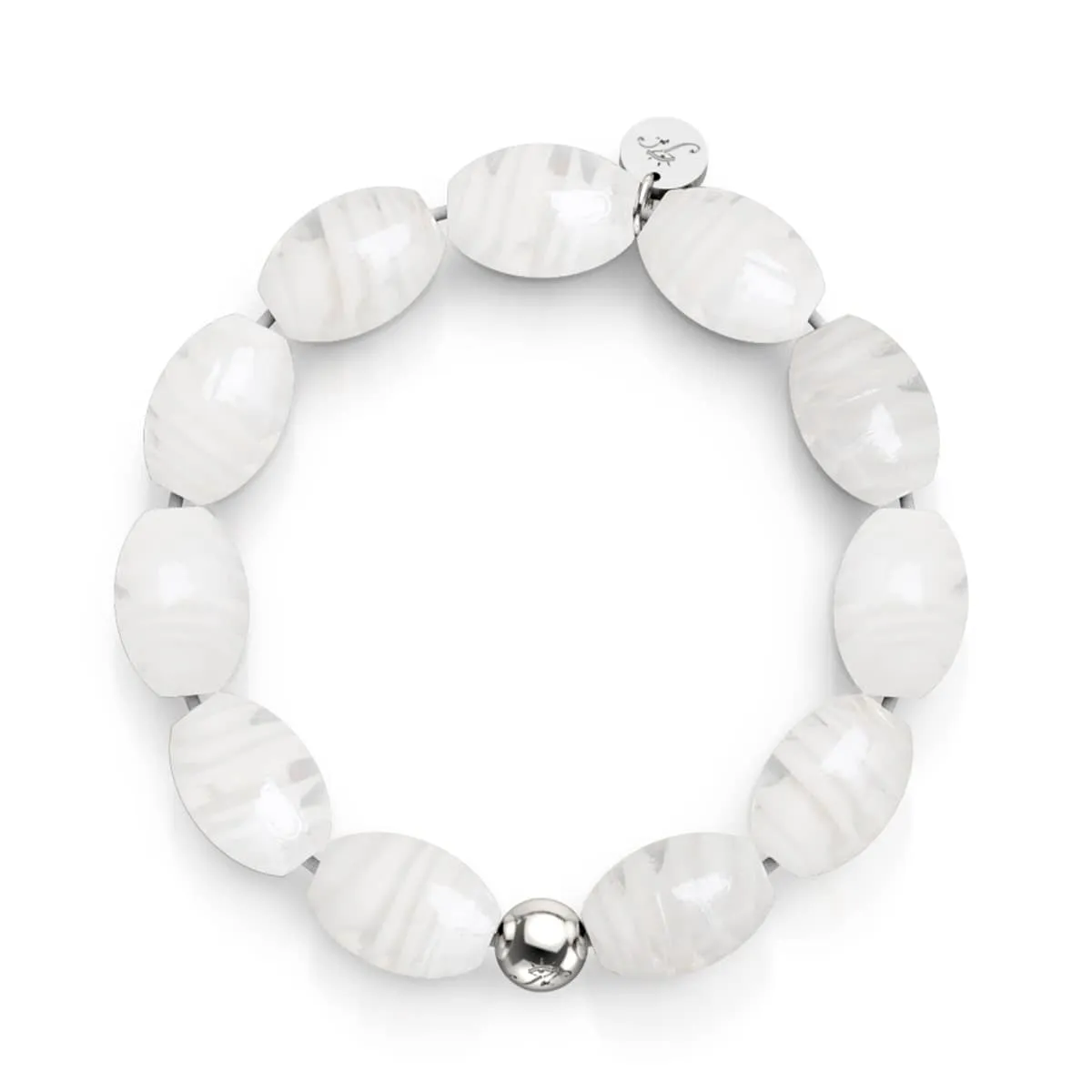 Powder Snow | Tempest Glass Bracelet