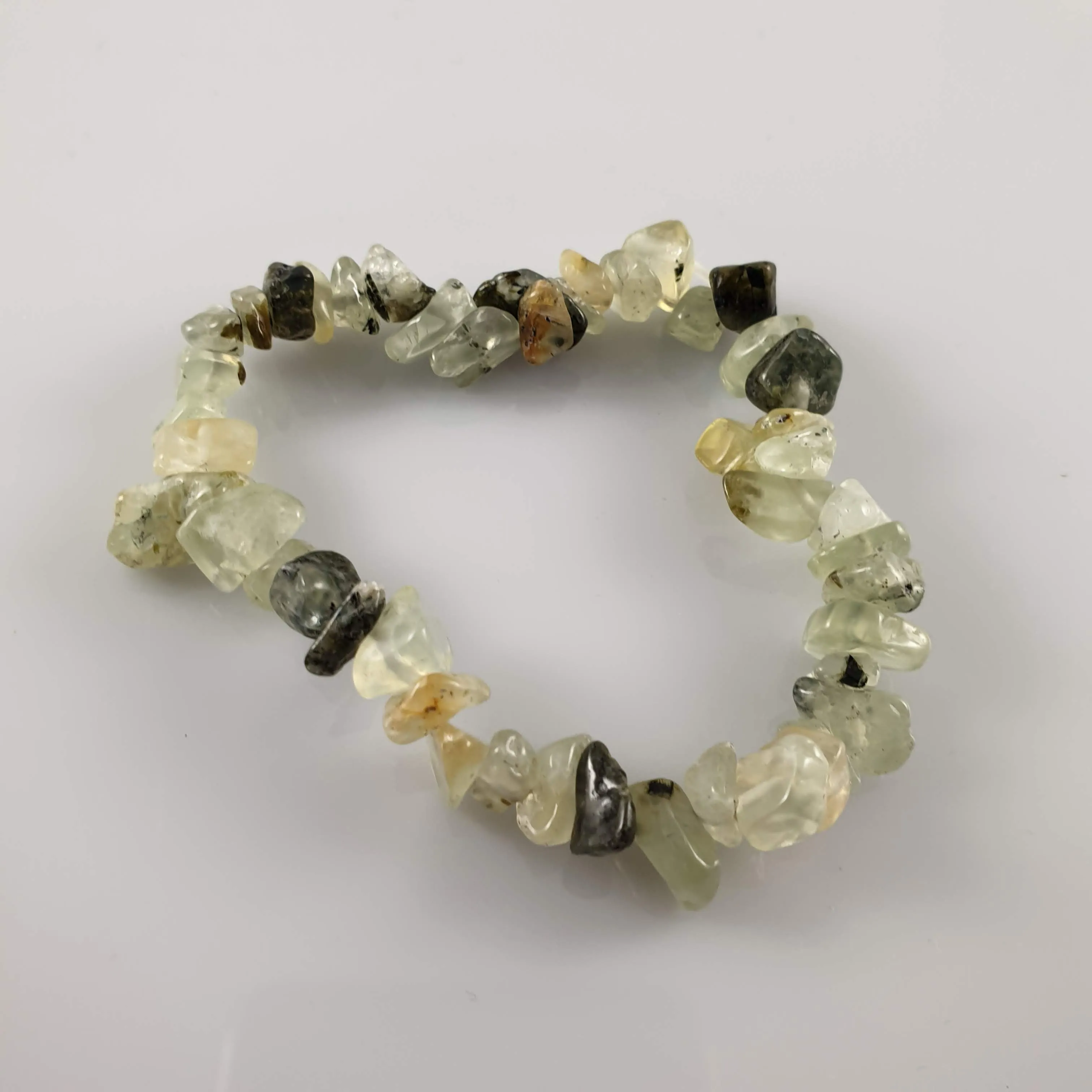 Prehnite Chip Crystal Bracelet