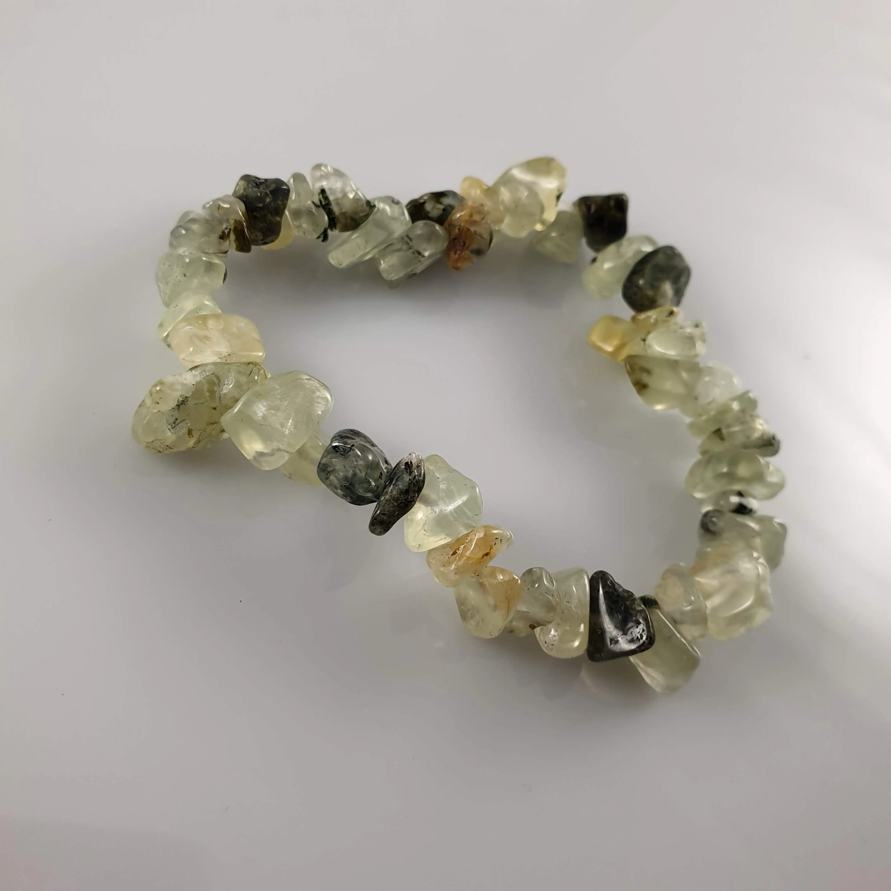Prehnite Chip Crystal Bracelet