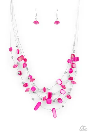 Prismatic Pebbles Pink Paparazzi Necklace
