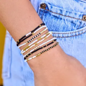 Pura Vida Monochrome Stretch Bracelet 8pk