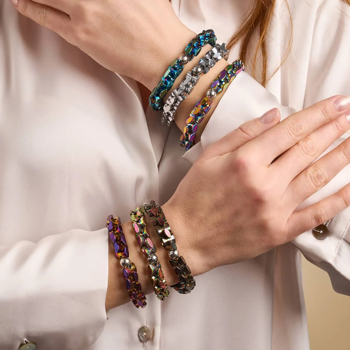 Purple Sunset | Monroe Links | Hourglass Bracelet