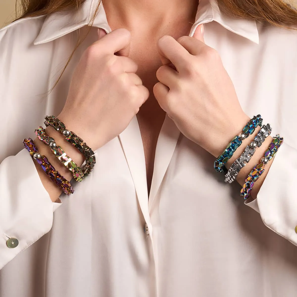 Purple Sunset | Monroe Links | Hourglass Bracelet
