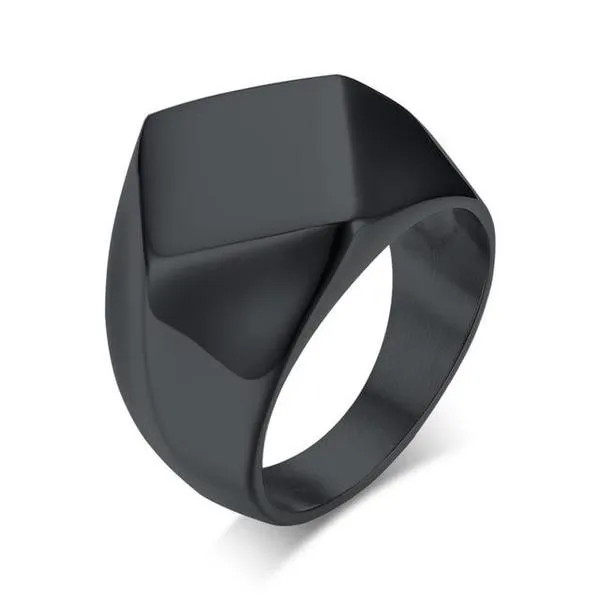 Quadrangle Flat-Top Signet Ring