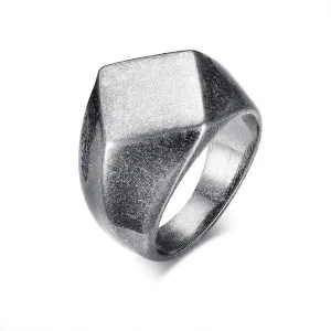 Quadrangle Flat-Top Signet Ring