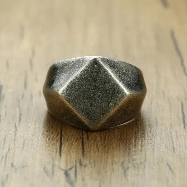 Quadrangle Flat-Top Signet Ring