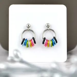 Queer Pride - Small Hoop Earring on Post