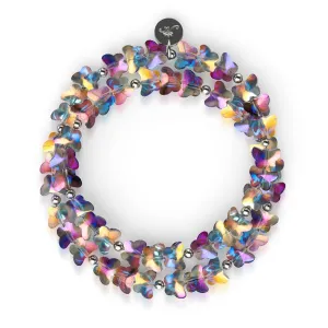Rainbow Flutter | .925 Sterling Silver | Butterfly Wrap