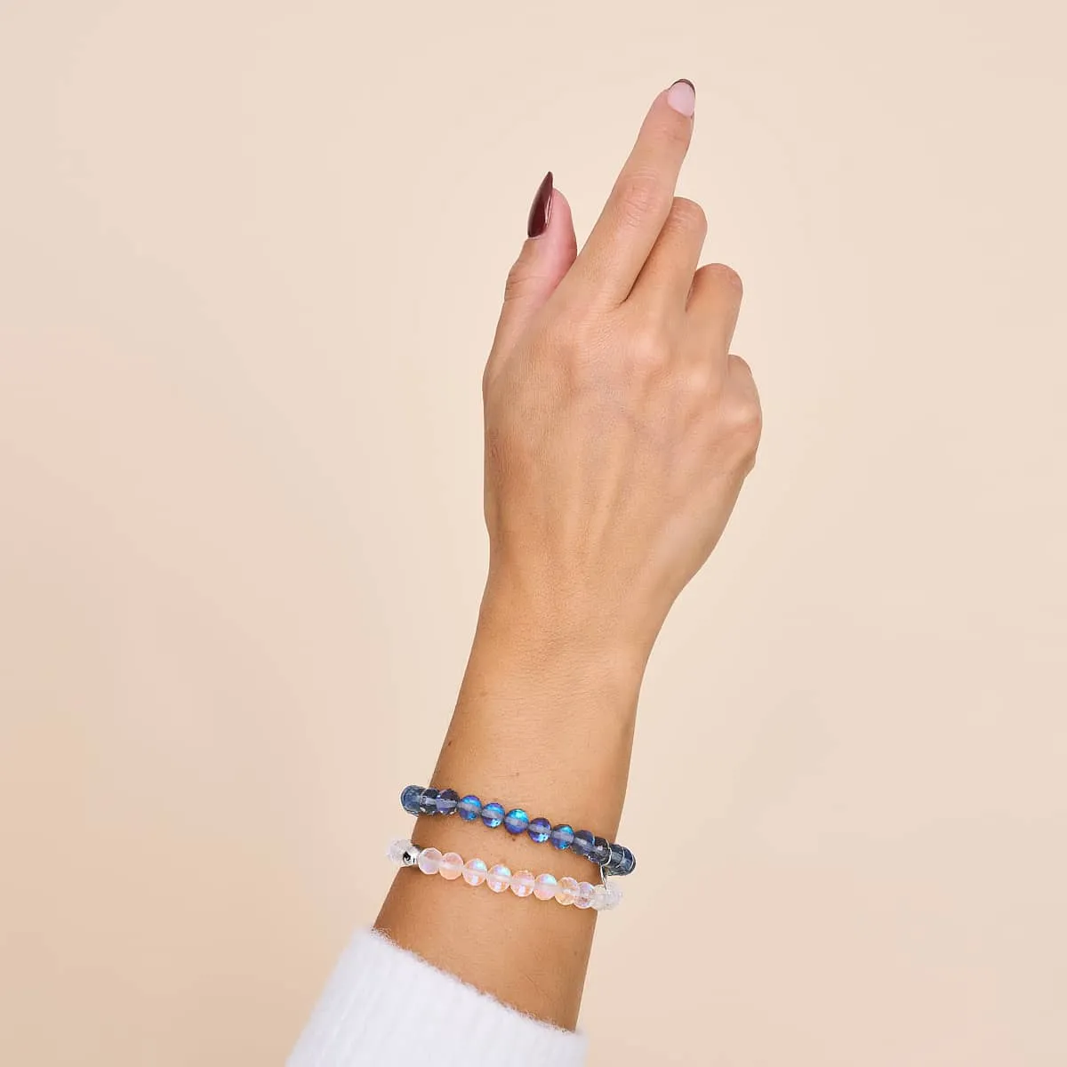Rainbow White | .925 Sterling Silver | Prisma Bracelet