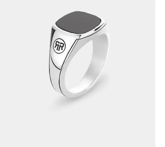 Rebel & Rose Ring Square Onyx