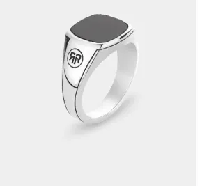 Rebel & Rose Ring Square Onyx