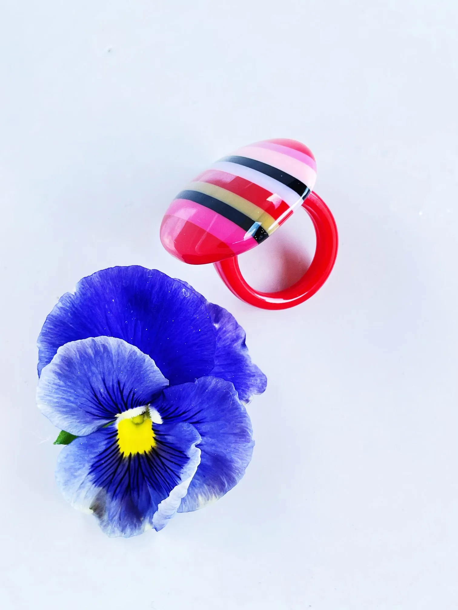 Red Striped Ring