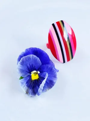 Red Striped Ring
