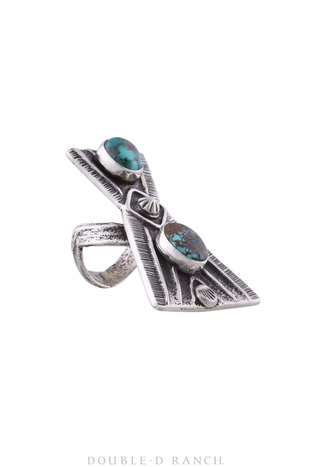 Ring, Turquoise, Conversational, Tee Pee, Hallmark, Vintage, 961