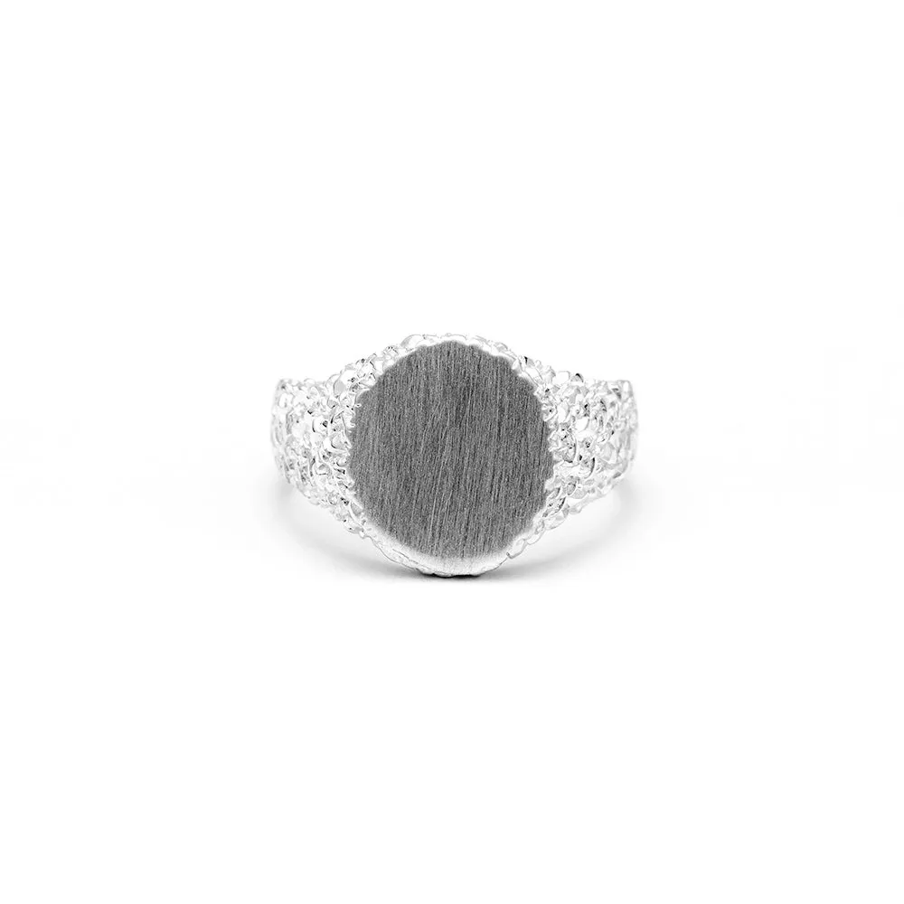 ROCKY SIGNET RING