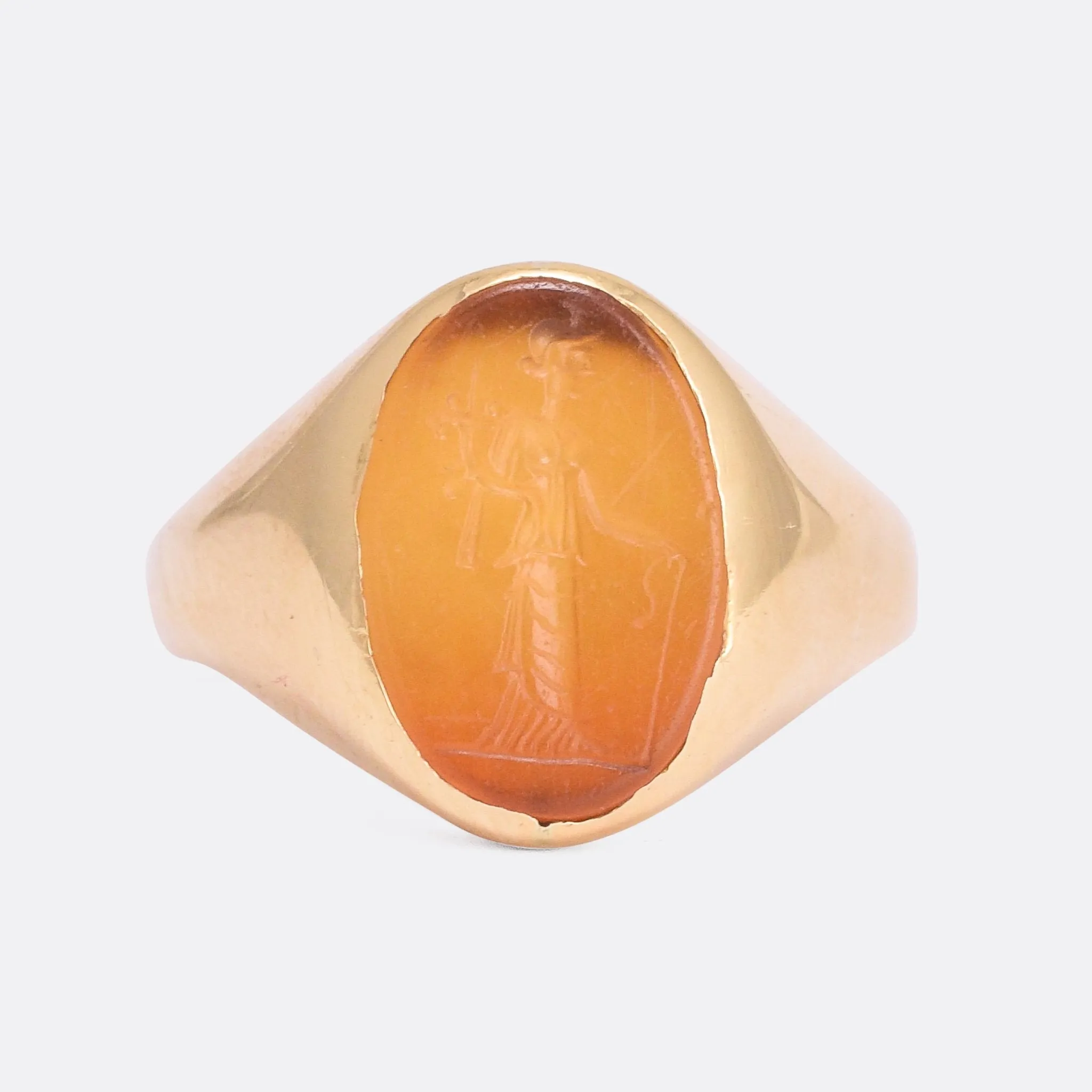 Roman Fortuna Intaglio Signet Ring