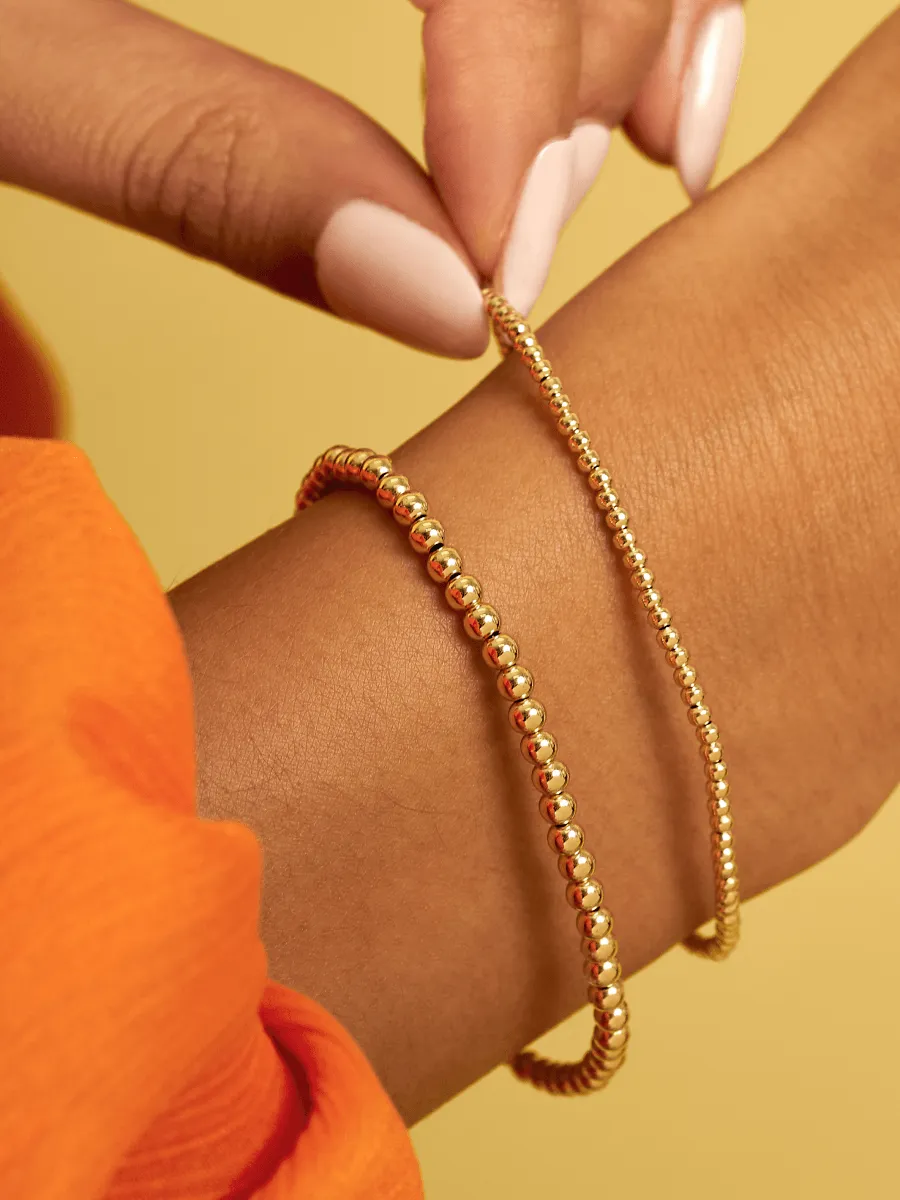 Rose Gold Everyday Stretch Bracelet - 2mm
