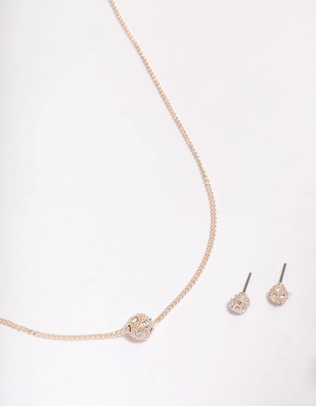 Rose Gold Fireball Jewellery Set