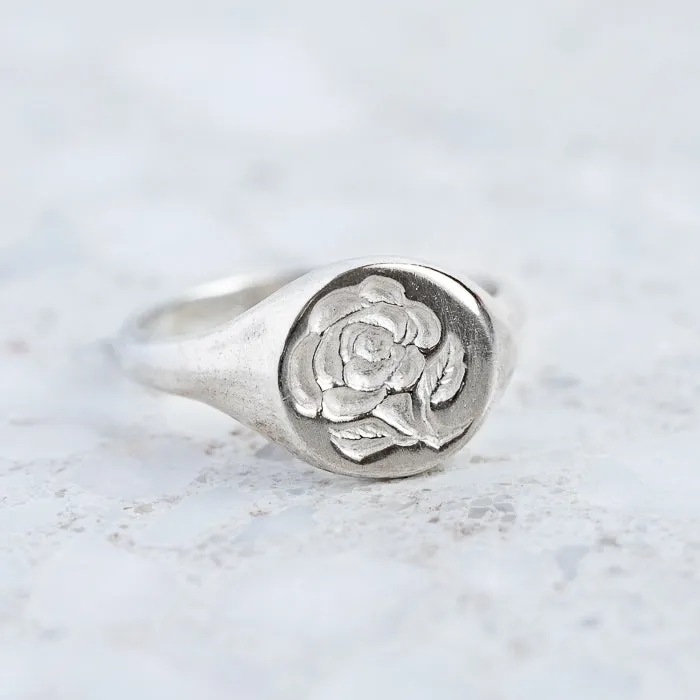 Rose Signet Ring