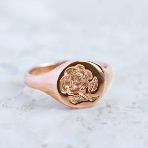 Rose Signet Ring
