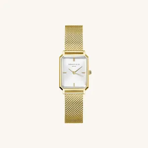 Rosefield Octagon XS Mesh Gold Womens Watch OWGMG−O73