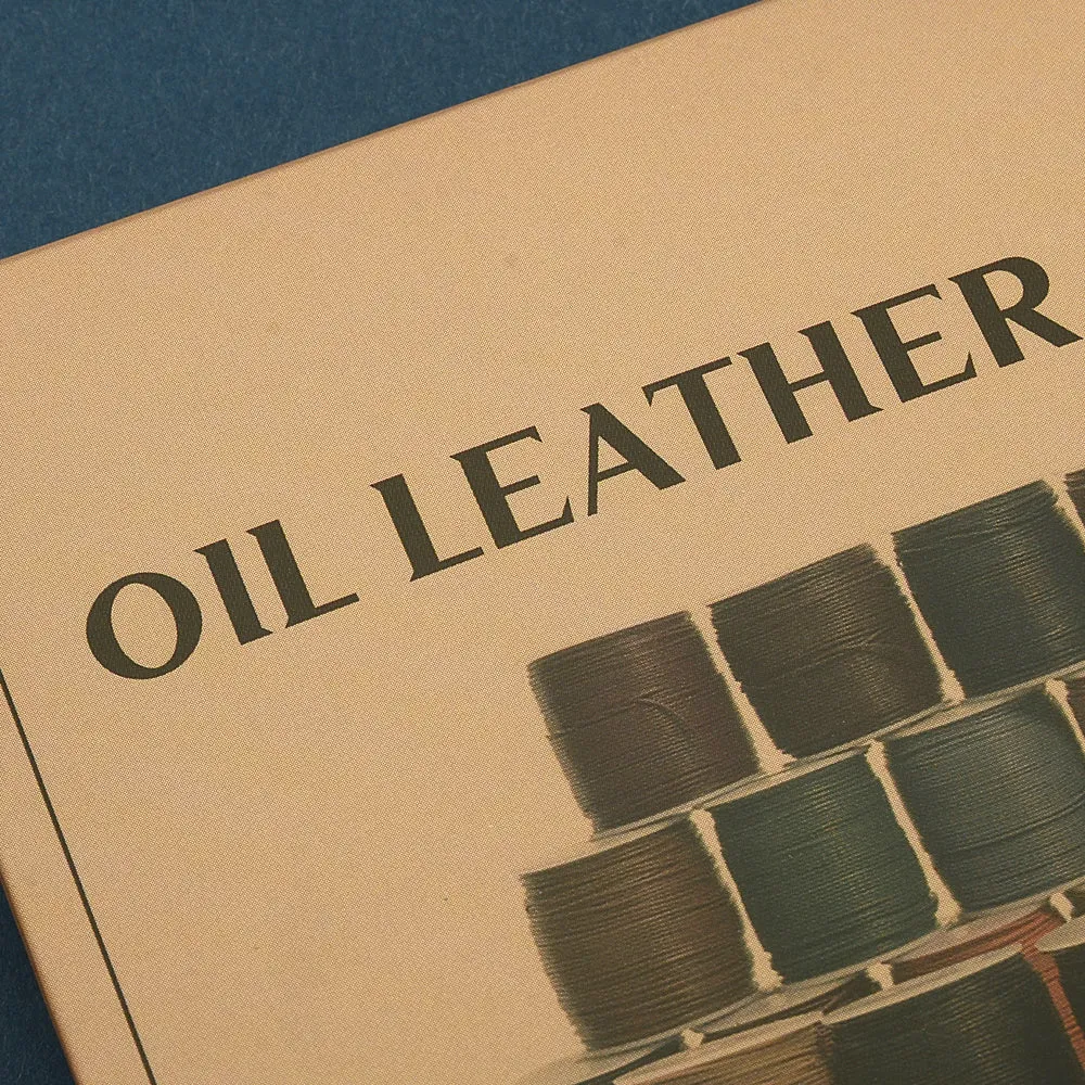 Round Oil Genuine swatch book leather Cord  leather supplies MLT- P0000DKO