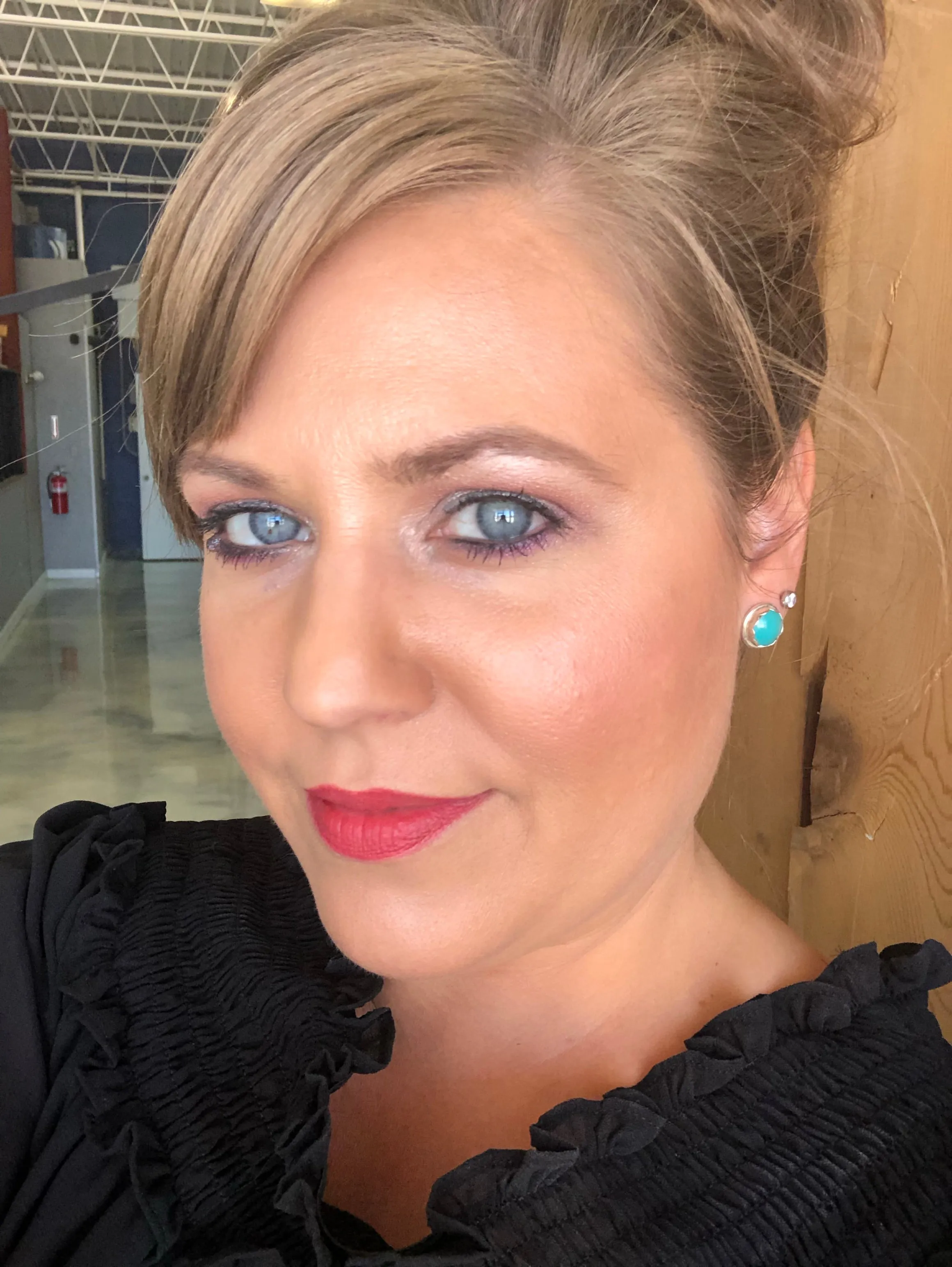 ROUND TURQUOISE STUDS