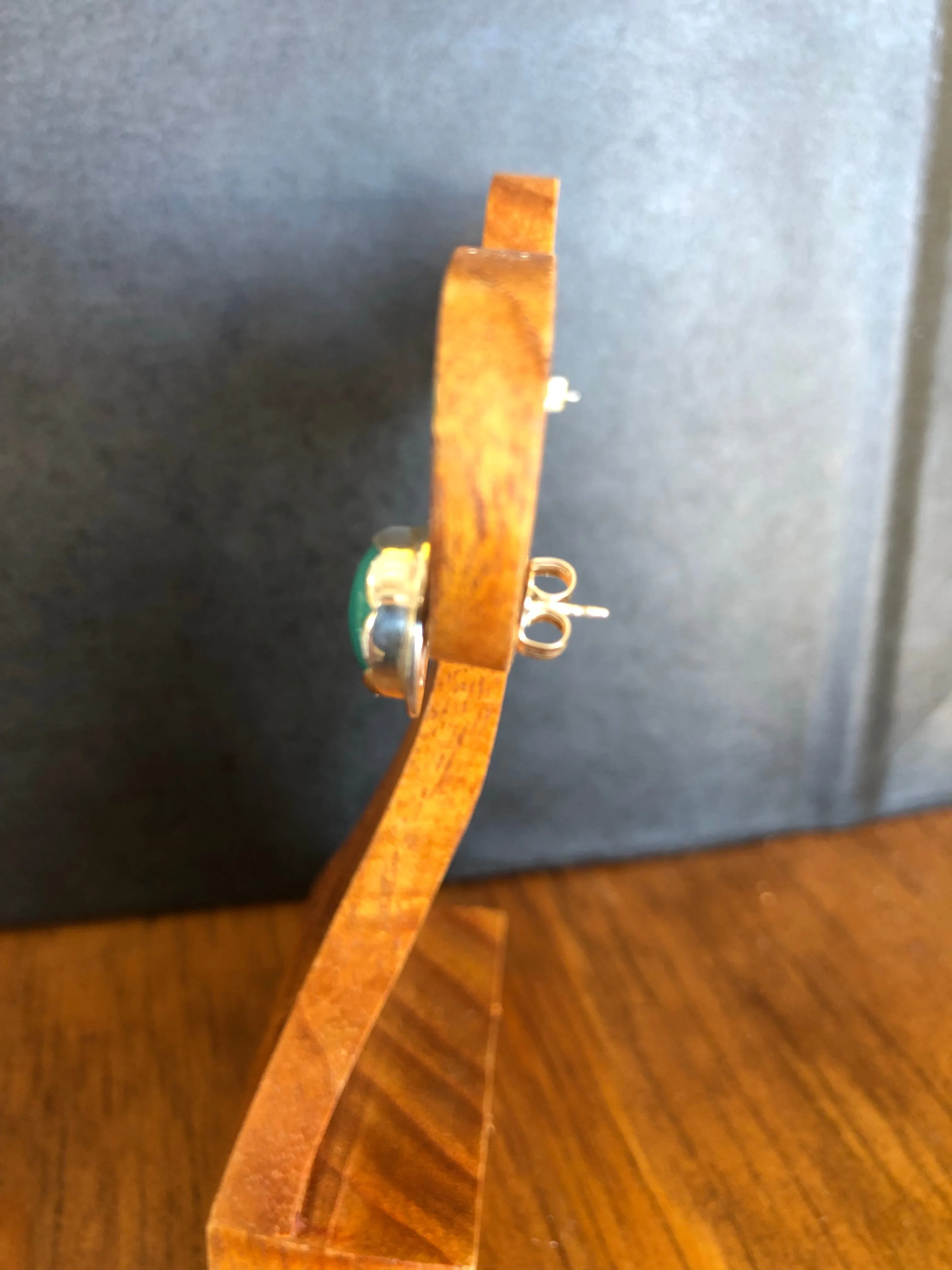 ROUND TURQUOISE STUDS