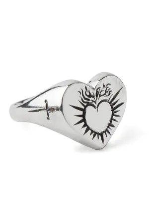 Sacred Heart Signet Ring