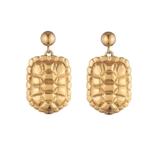 Sahel Gold Tortoise Shell Earrings