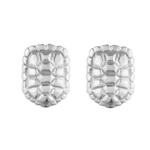 Sahel Sterling Silver Tortoise Shell Stud Earrings