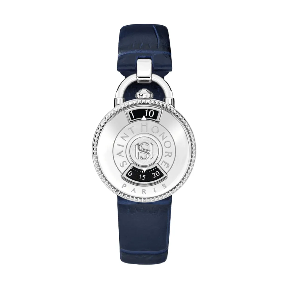 Saint Honore Pont Des Arts Silver Case Blue Starp Ladies Watch