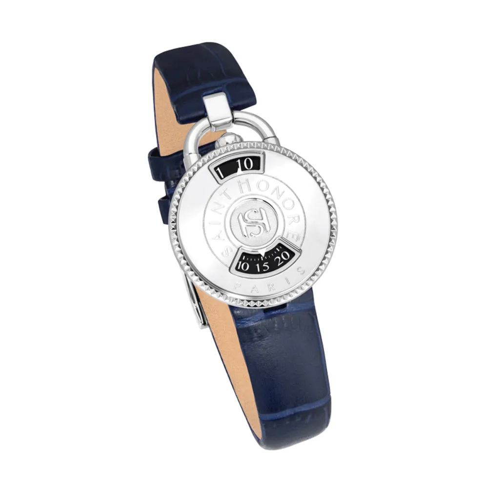 Saint Honore Pont Des Arts Silver Case Blue Starp Ladies Watch