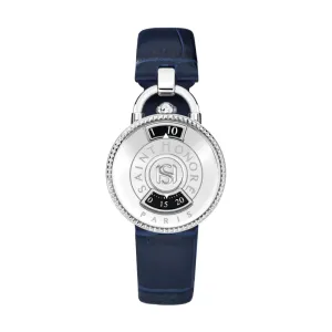 Saint Honore Pont Des Arts Silver Case Blue Starp Ladies Watch