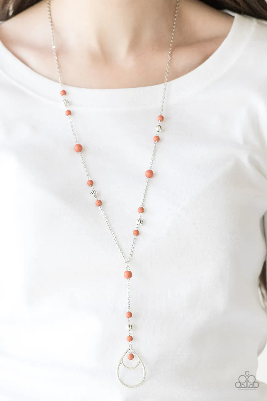 Sandstone Savannahs Orange Paparazzi Necklace