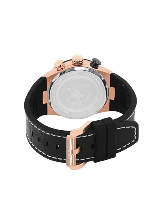 Santa barbara polo & racquet club Analog Black Dial Men's Watch-SB.3.10001-1