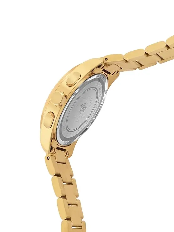 Santa barbara polo & racquet club Analog Gold Dial Women's Watch-SB.1.10555-2